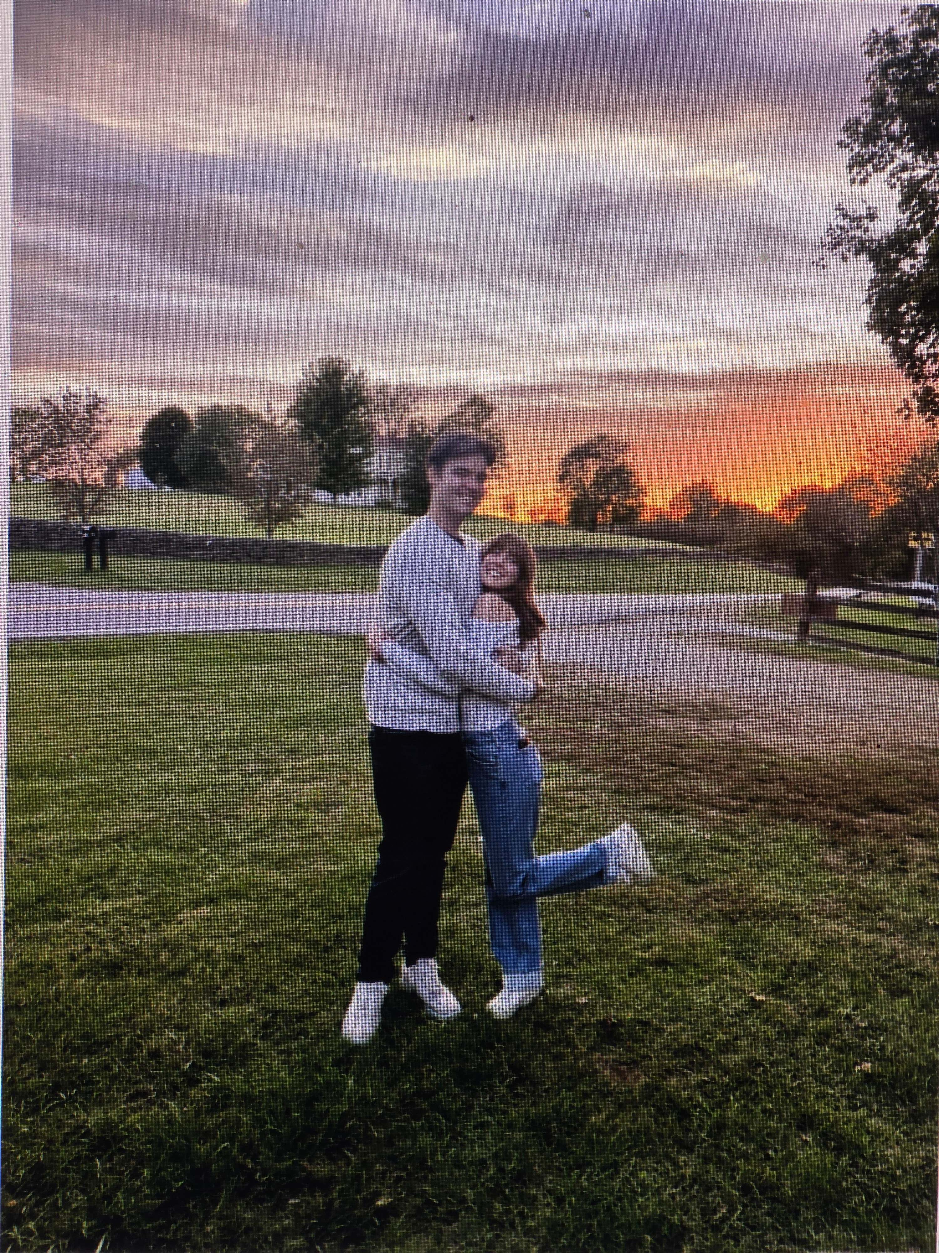 Beautiful Kentucky countryside at sunset